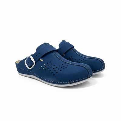 Bianco Model PU3-Blue Velour – klompe za medicinsko osoblje | Love Hippocrates